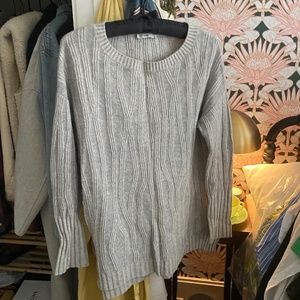Vince grey cashmere oversized crew neck sweater M